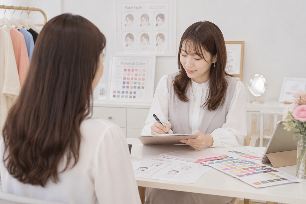 パーソナルカラー診断を受ける日の服装とメイク